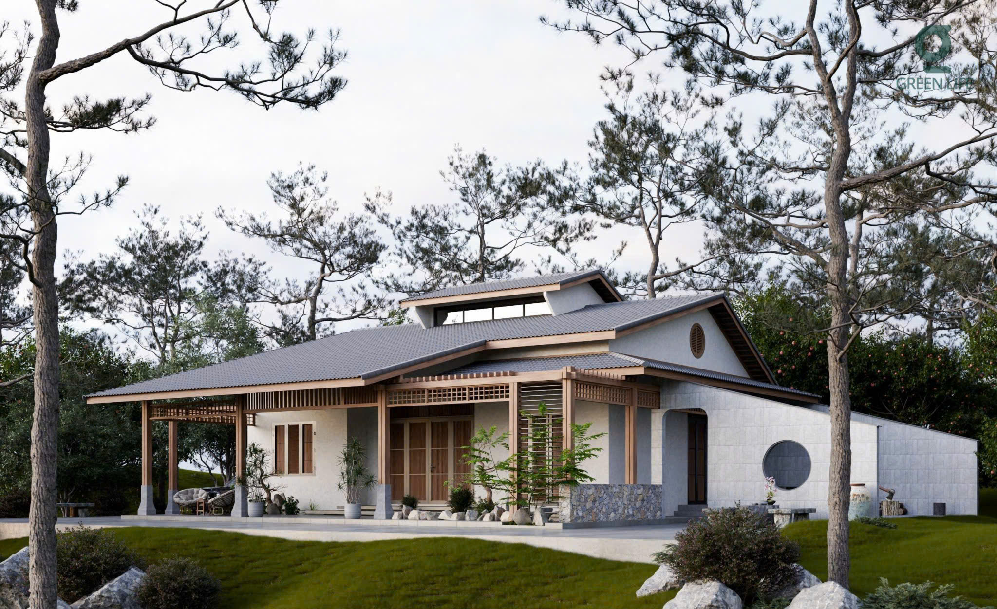 Thiết kế nhà vườn phong cách Mid-Century