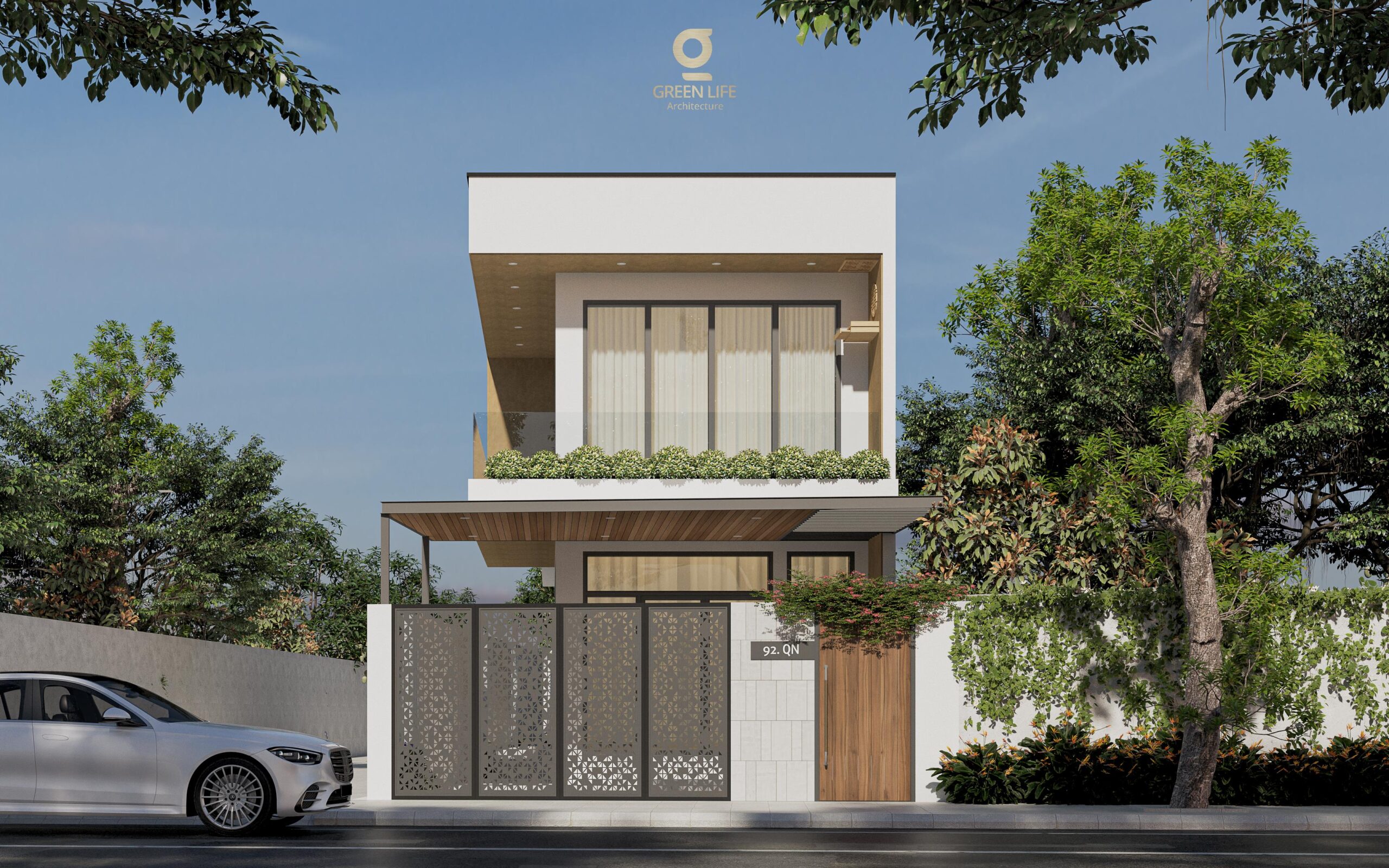 Xây nhà phố phong cách hiện đại